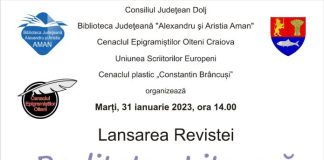 Lansarea numărului 1/2023 a Revistei „Realitatea Literară”