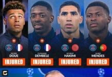 PSG: Dembele şi Nuno Mendes – out câteva săptămâni