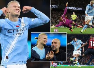 Premier League: Erling Haaland – „dublă” într-o partidă grea