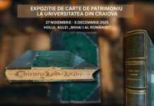 Expoziție de carte de patrimoniu, la Universitatea din Craiova