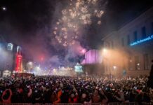 Revelion în centrul Craiovei