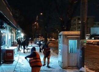 Deszăpezirea în Craiova