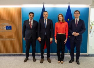PSD: Sorin Grindeanu, Claudiu Manda şi Victor Negrescu, la o întâlnire cu Roberta Metsola, preşedinta PE