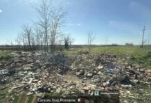 La Caraula, tone de gunoaie aruncate pe domeniul public