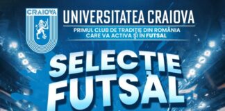 Universitatea Craiova îşi face echipă de futsal
