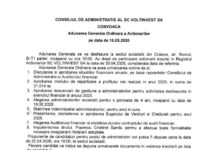 Convocator SC VOLTINVEST SA