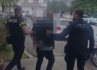 A amenințat o familie și a fost reținut de polițiști