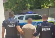 A sărit la bătaie și a “aterizat” în mâinile polițiștilor