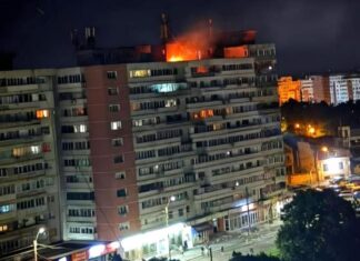 Incident fără precedent: O dronă a lovit un bloc din Galaţi
