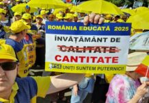 Sindicaliștii din Educație , protest la București