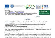 Comunicat de presă Comuna Bârca