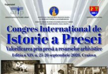 CONGRESUL INTERNAȚIONAL DE ISTORIE A PRESEI, EDIȚIA A XIX –A, ÎN ACEST AN, LA CRAIOVA