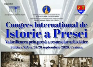 CONGRESUL INTERNAȚIONAL DE ISTORIE A PRESEI, EDIȚIA A XIX –A, ÎN ACEST AN, LA CRAIOVA