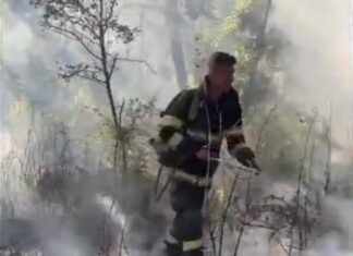 Peste 140 ha de vegetație uscată, mistuite de flăcări, în Dolj