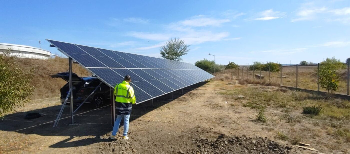 Compania de Apă Oltenia : prima centrală fotovoltaică, realizată cu fonduri europene, recepționată la Filiași
